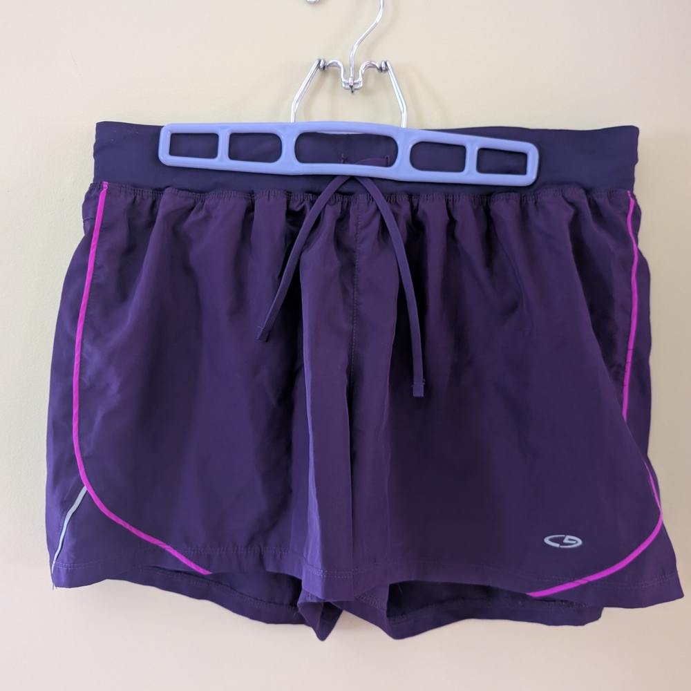 Champion Purple Athletic Shorts Lightweight Elastic Waist
